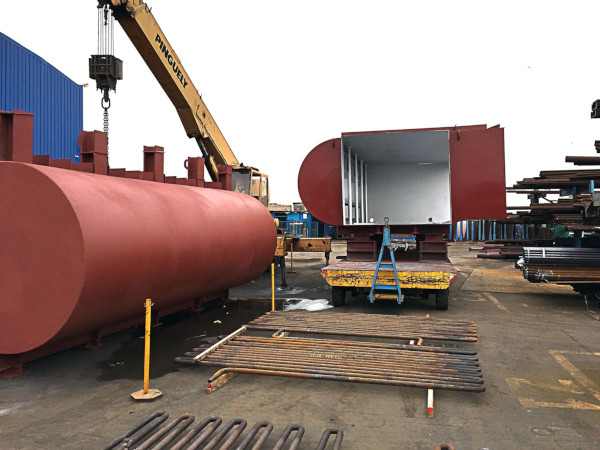 rouleuse de tôle pour chaudière industrielle